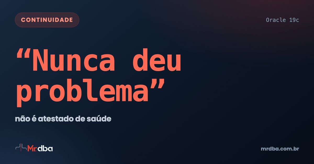 A frase Nunca deu problema, com a nota: nao e atestado de saude